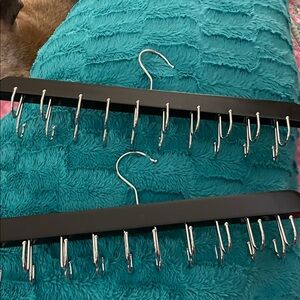 Set of wooden bra/tank top hangers. each hanger holds 10 tanks or bras. Total 20